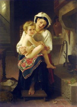  Adolphe Oil Painting - Le Lever Realism William Adolphe Bouguereau